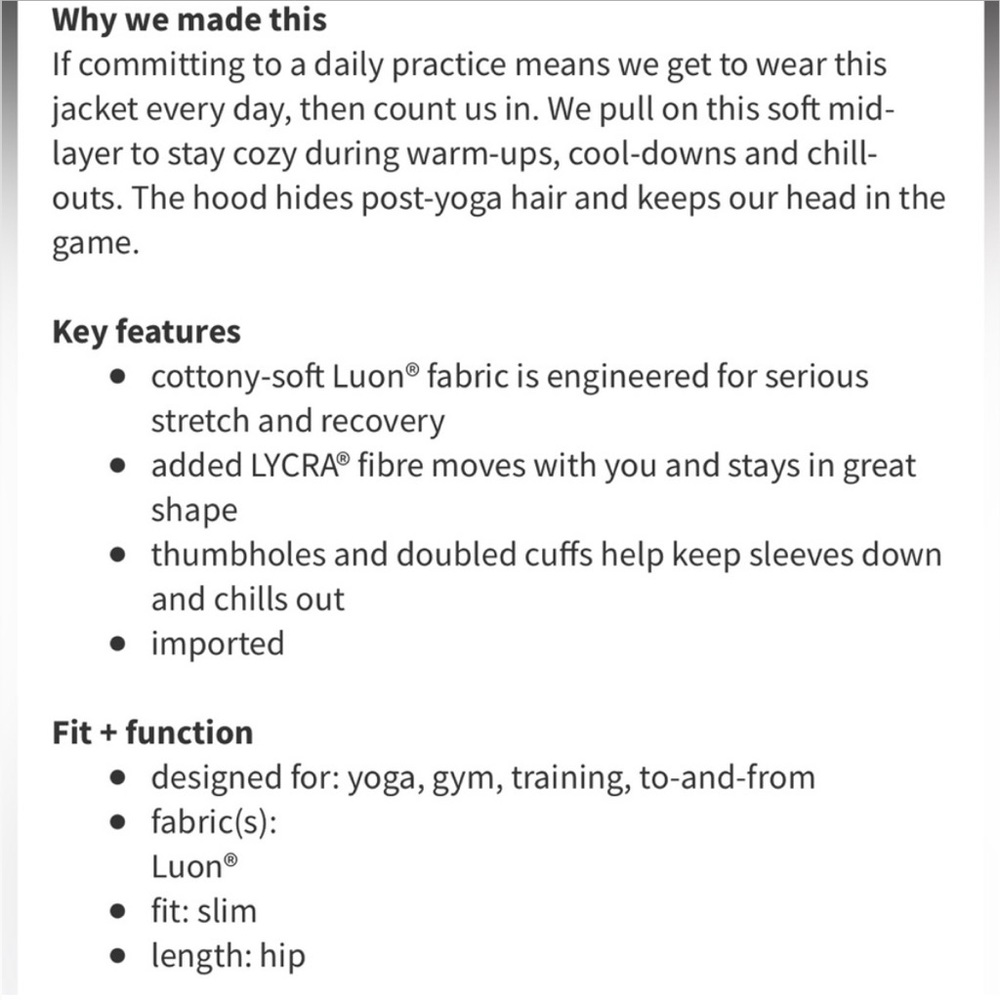 Lululemon Daily Practice jacket - Picture 4 of 6